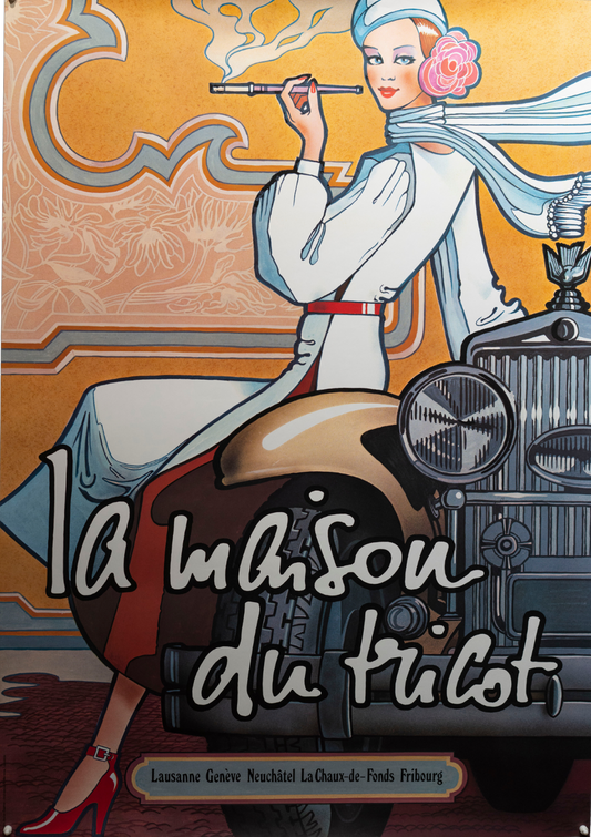 La Maison du Tricot Girl on Car