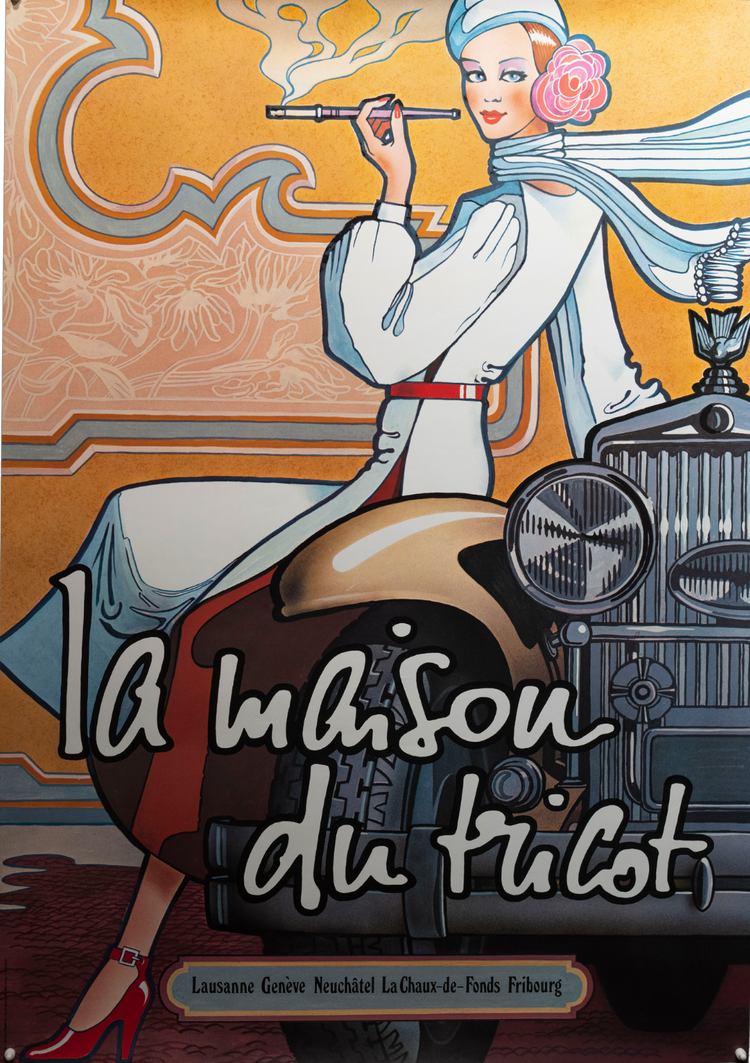 La Maison du Tricot Girl on Car