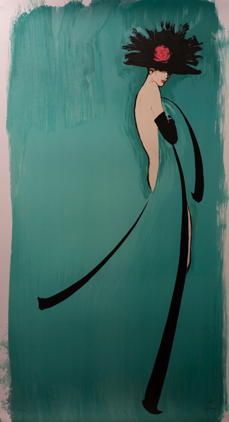 René Gruau - Lady in Green