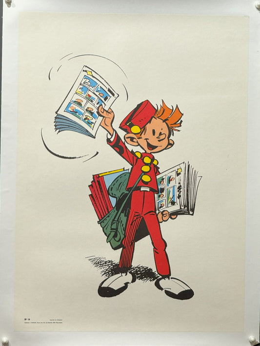 Spirou - Red suit paper boy