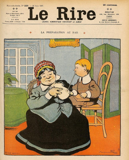 La Preparation au Bar Cover # 229 22/6/1907