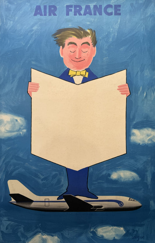 Air France man on plane