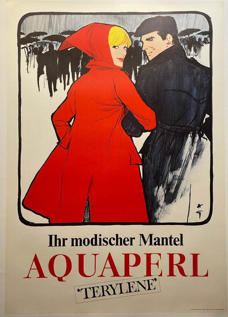 Aquaperl (lady in red coat with hood)