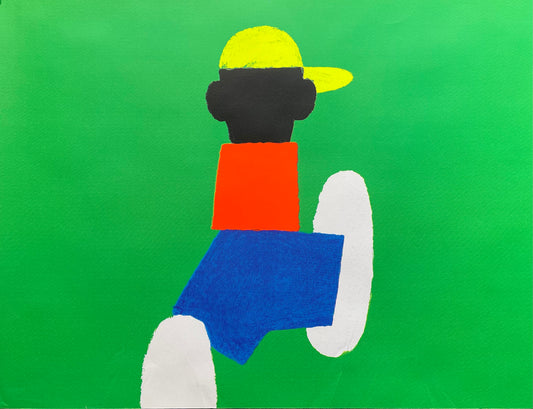 Child wearing cap