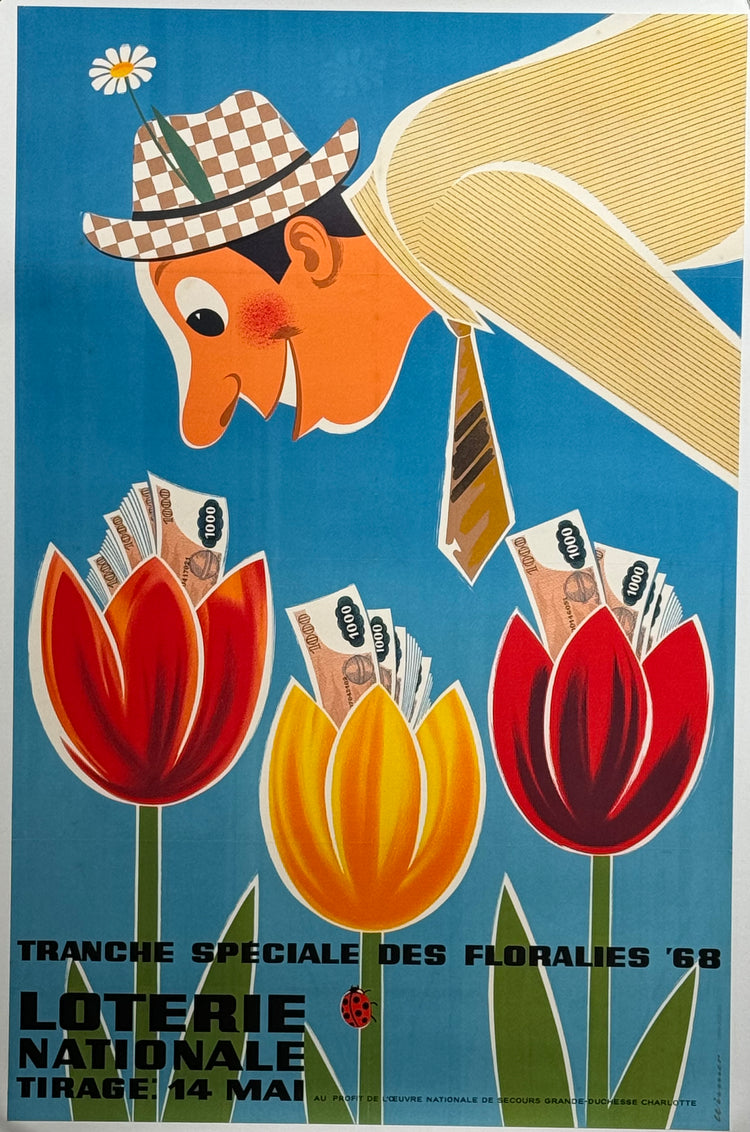 Loterie Nationale Man with tulips