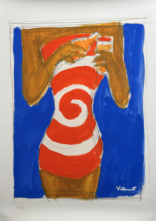 Orangina Spiral dress