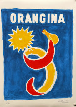Orangina Sun - blue background