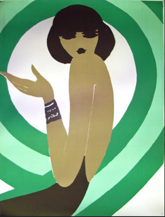 Villemot Parly (green swirl)